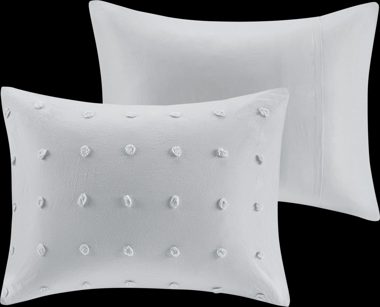 Alreem Gray 7 Pc Queen Duvet Cover Set - Thumbnail - Image 4