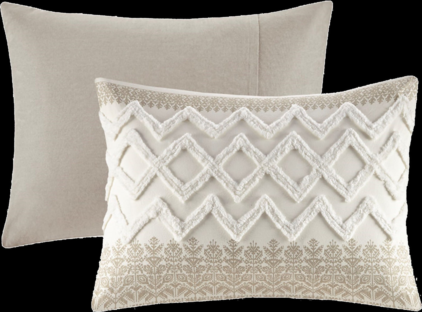 Alren Beige Full/ Queen 3 pc Comforter Set - Thumbnail - Image 7