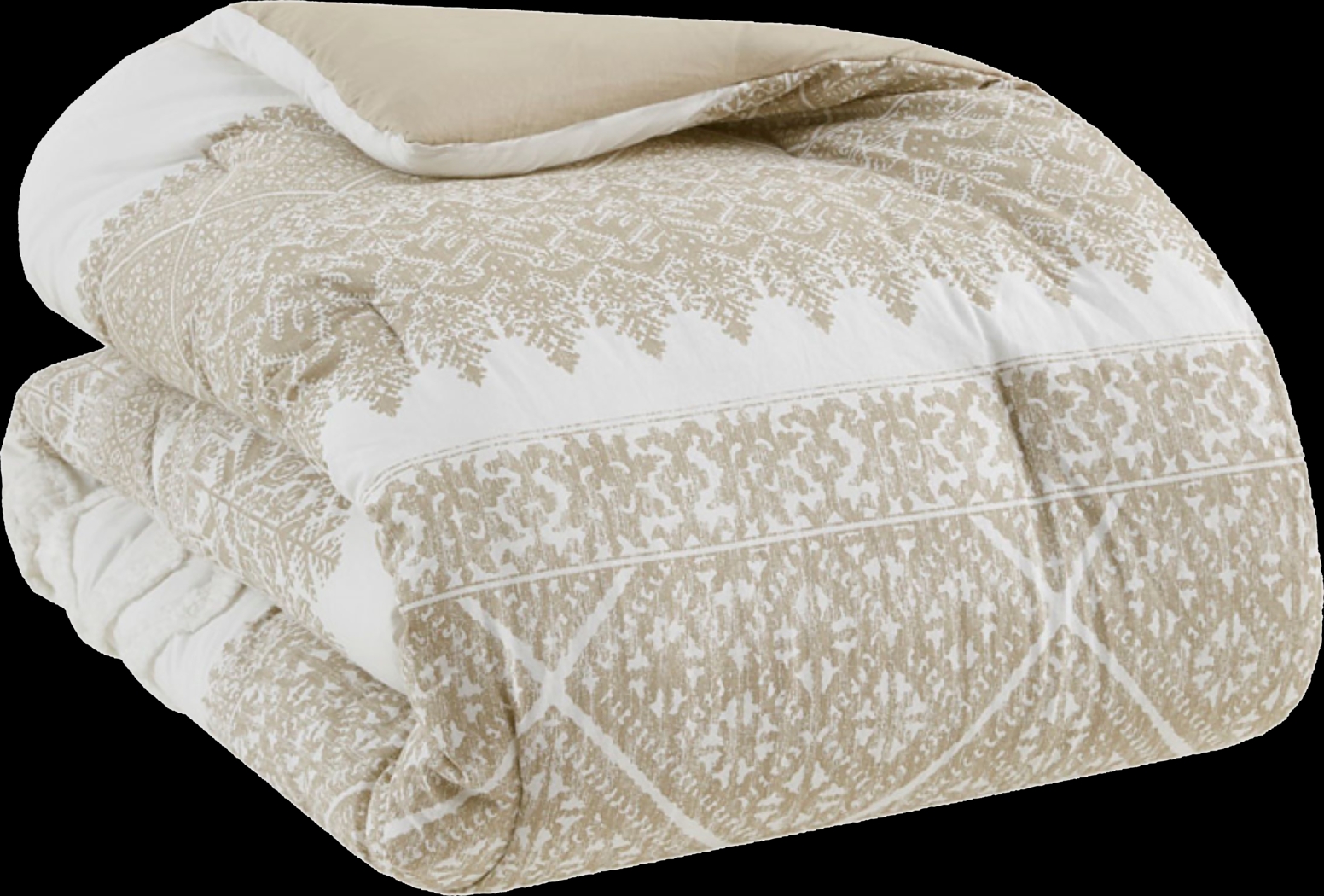 Alren Beige Full/ Queen 3 pc Comforter Set - Thumbnail - Image 10