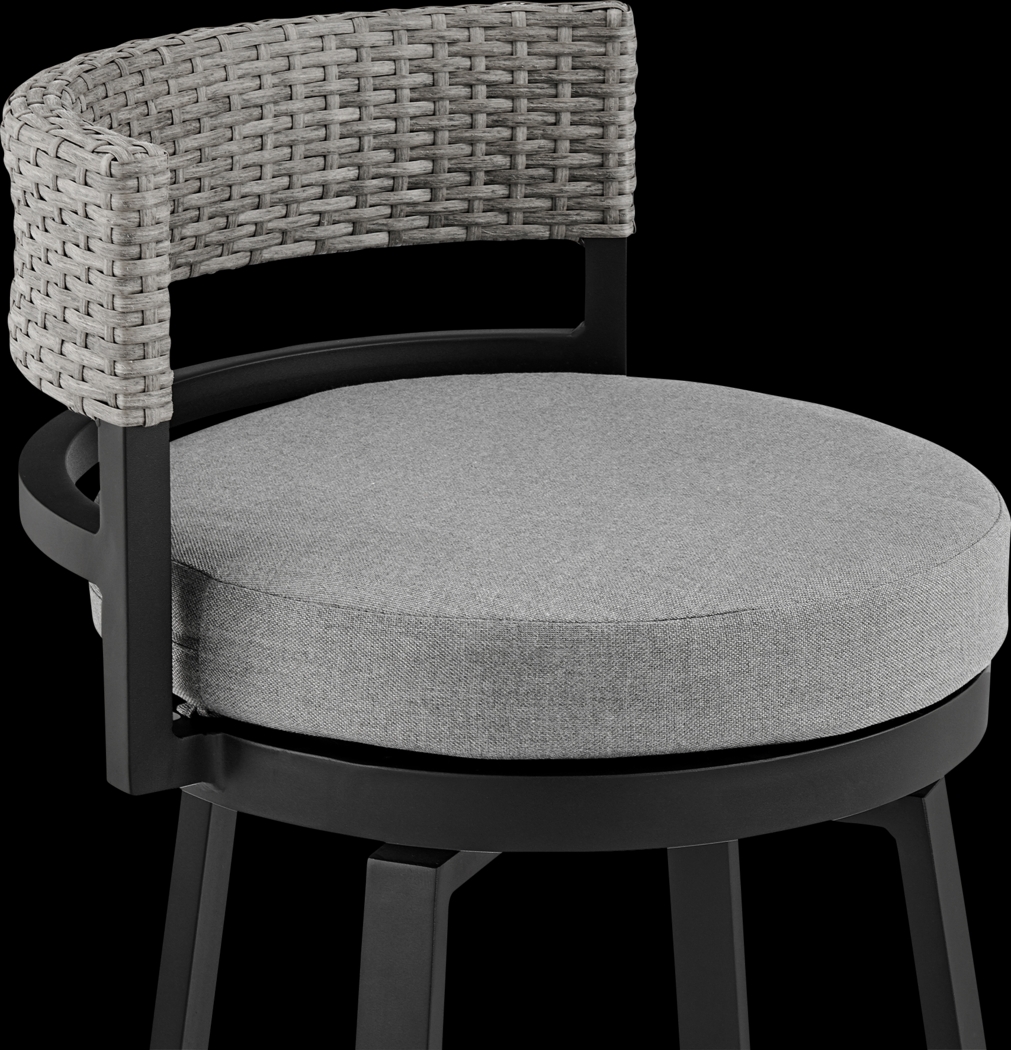 Outdoor Alresford Black Swivel Barstool - Thumbnail - Image 6