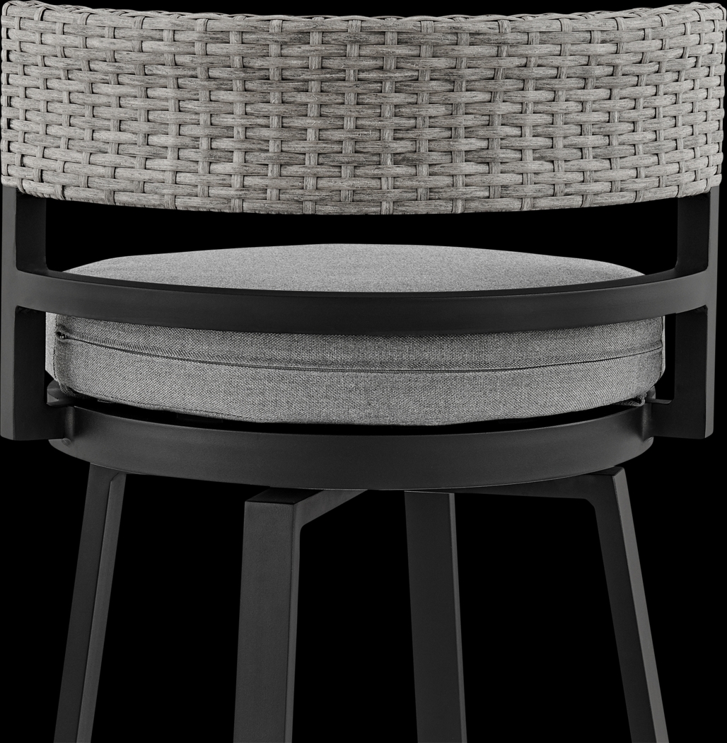 Outdoor Alresford Black Swivel Barstool - Thumbnail - Image 7