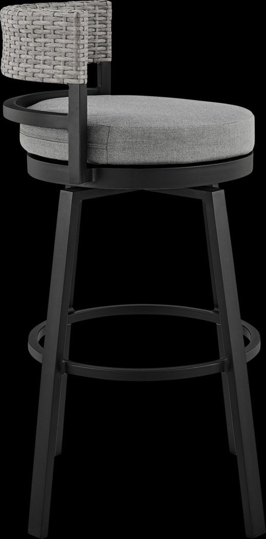 Outdoor Alresford Black Swivel Counter Stool - Thumbnail - Image 3