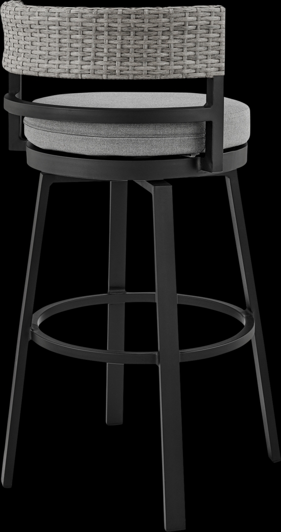 Outdoor Alresford Black Swivel Counter Stool - Thumbnail - Image 4