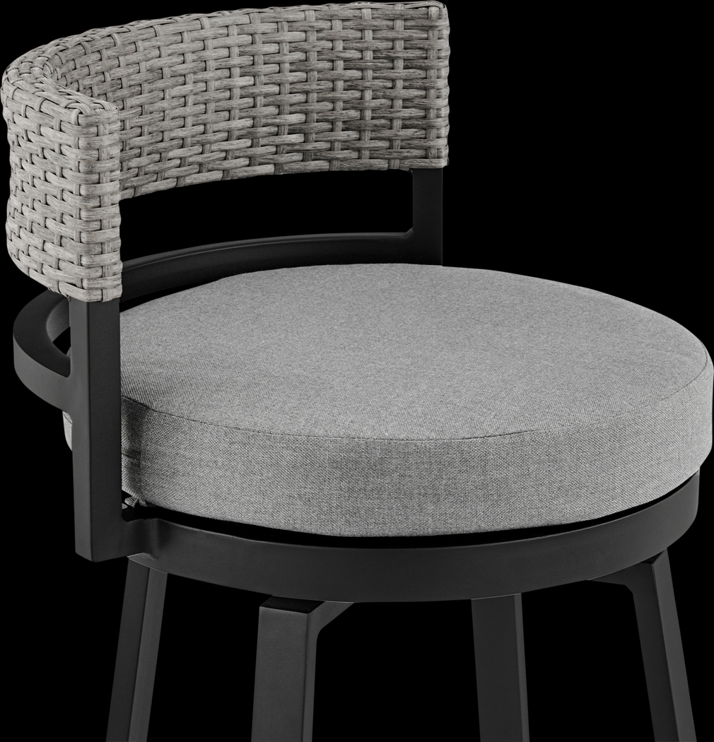 Outdoor Alresford Black Swivel Counter Stool - Thumbnail - Image 6