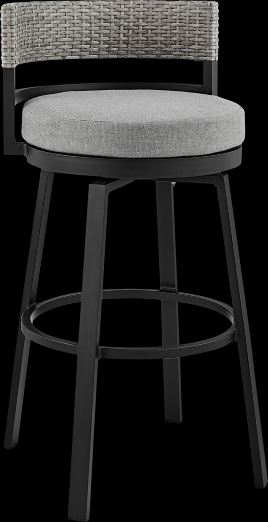 Outdoor Alresford Black Swivel Counter Stool - Thumbnail - Image 1
