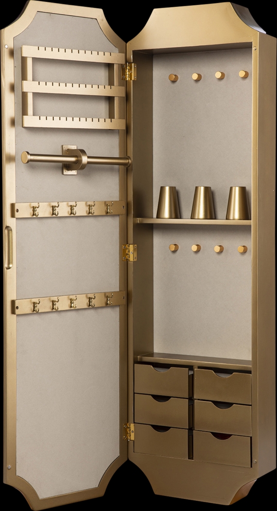 Alricks Gold Jewelry Armoire - Thumbnail - Image 2