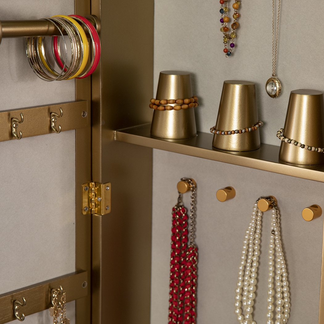 Alricks Gold Jewelry Armoire - Thumbnail - Image 4