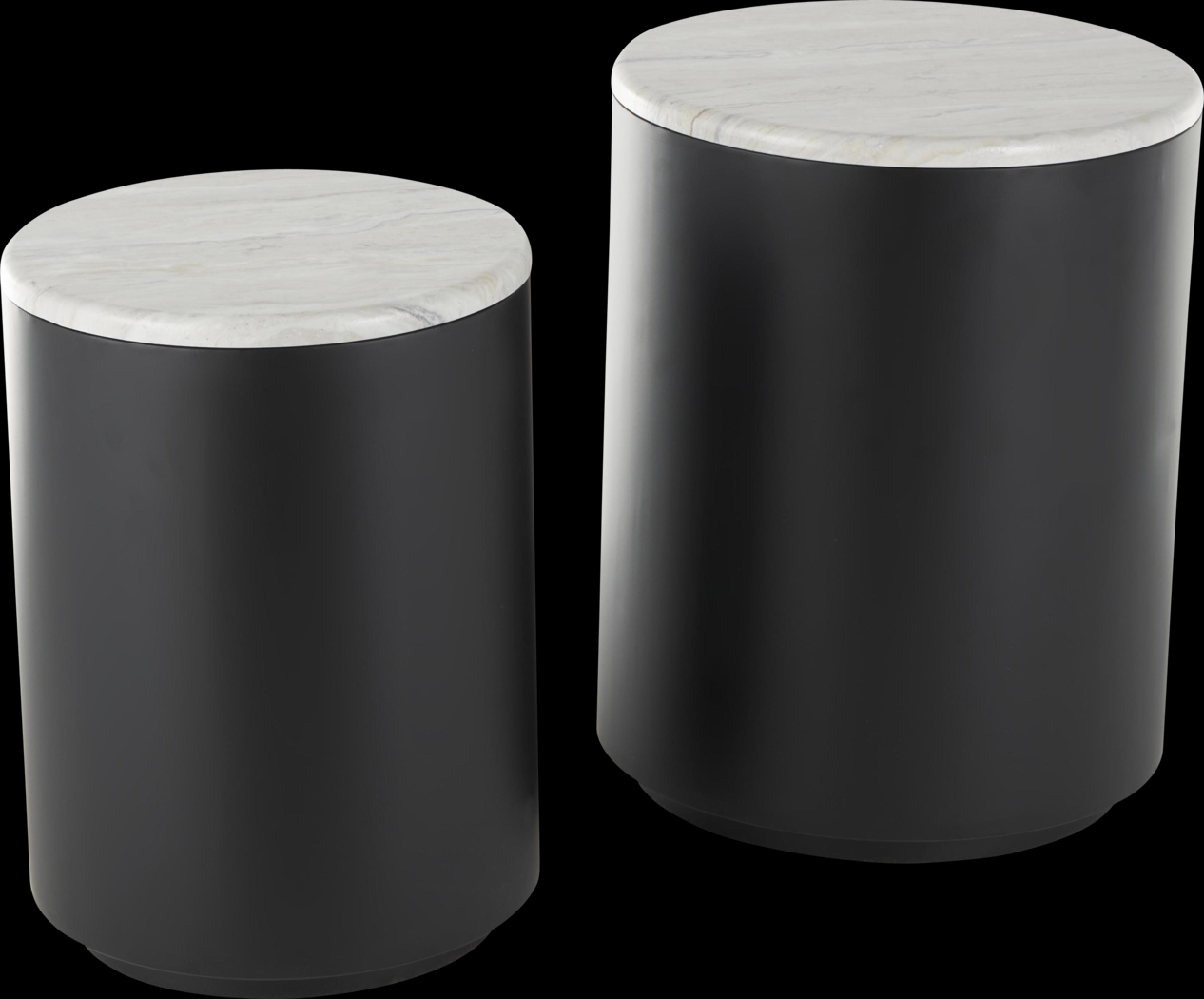 Alrin Black Nesting Table, Set of 2 - Thumbnail - Image 5
