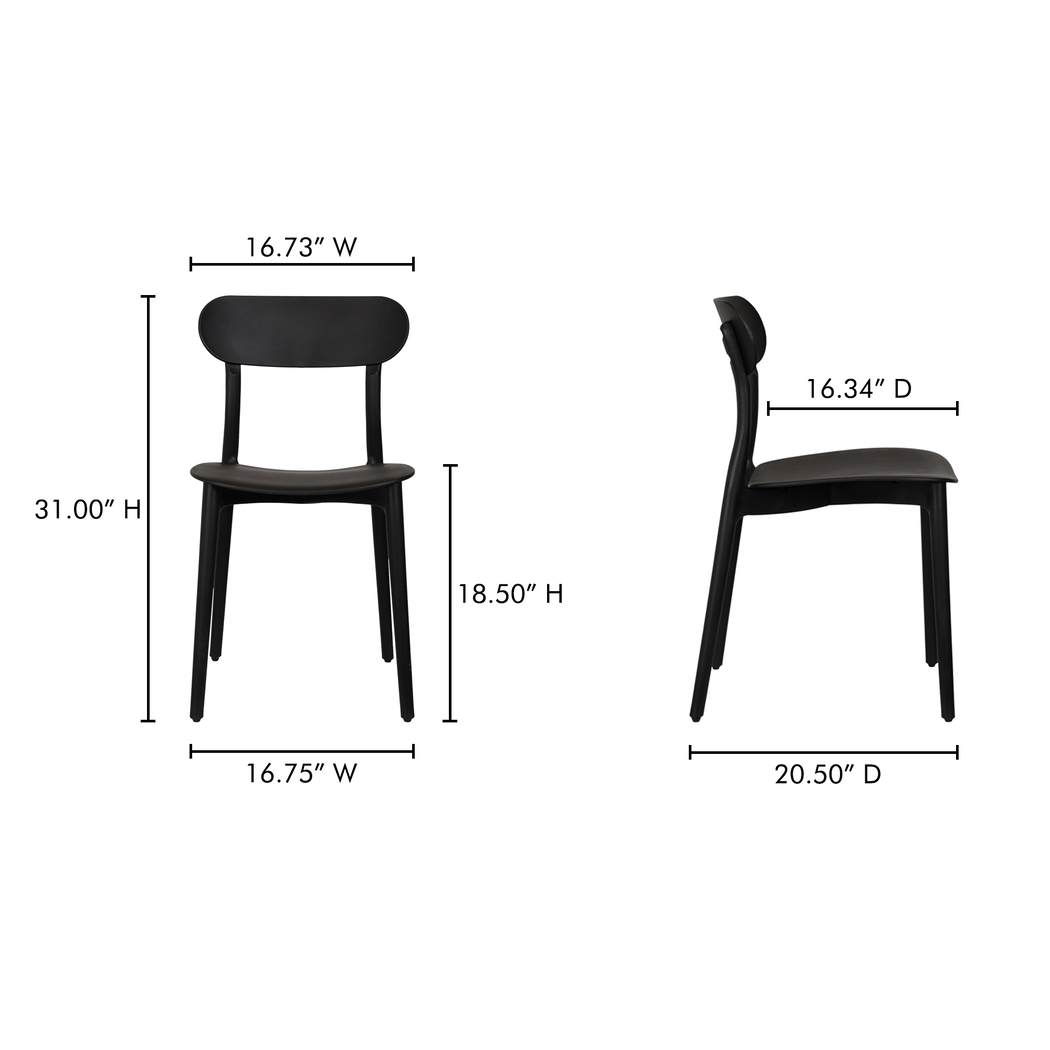 Alromyl Black Side Chair - Thumbnail - Image 4