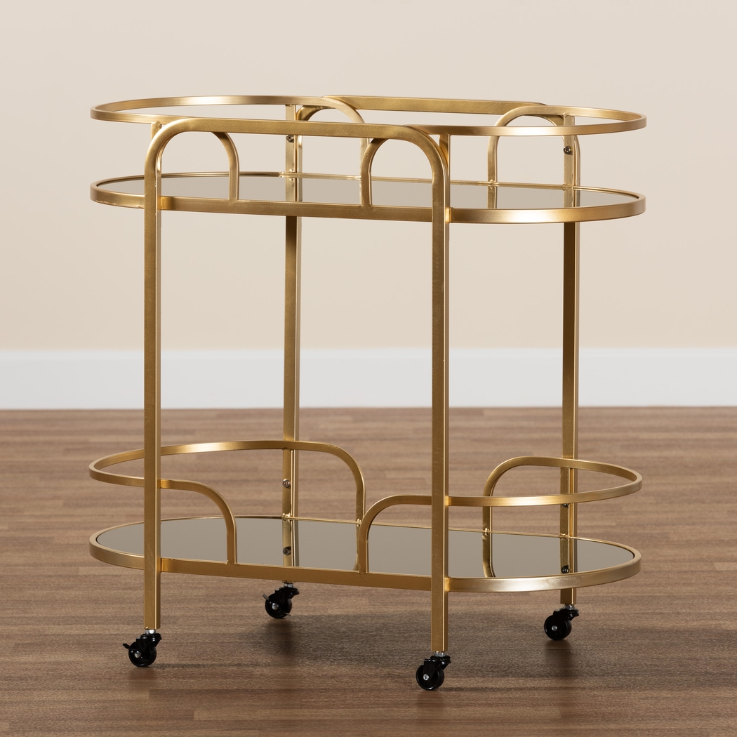Alrose Gold Bar Cart - Thumbnail - Image 2