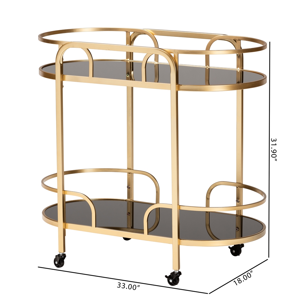 Alrose Gold Bar Cart - Thumbnail - Image 8