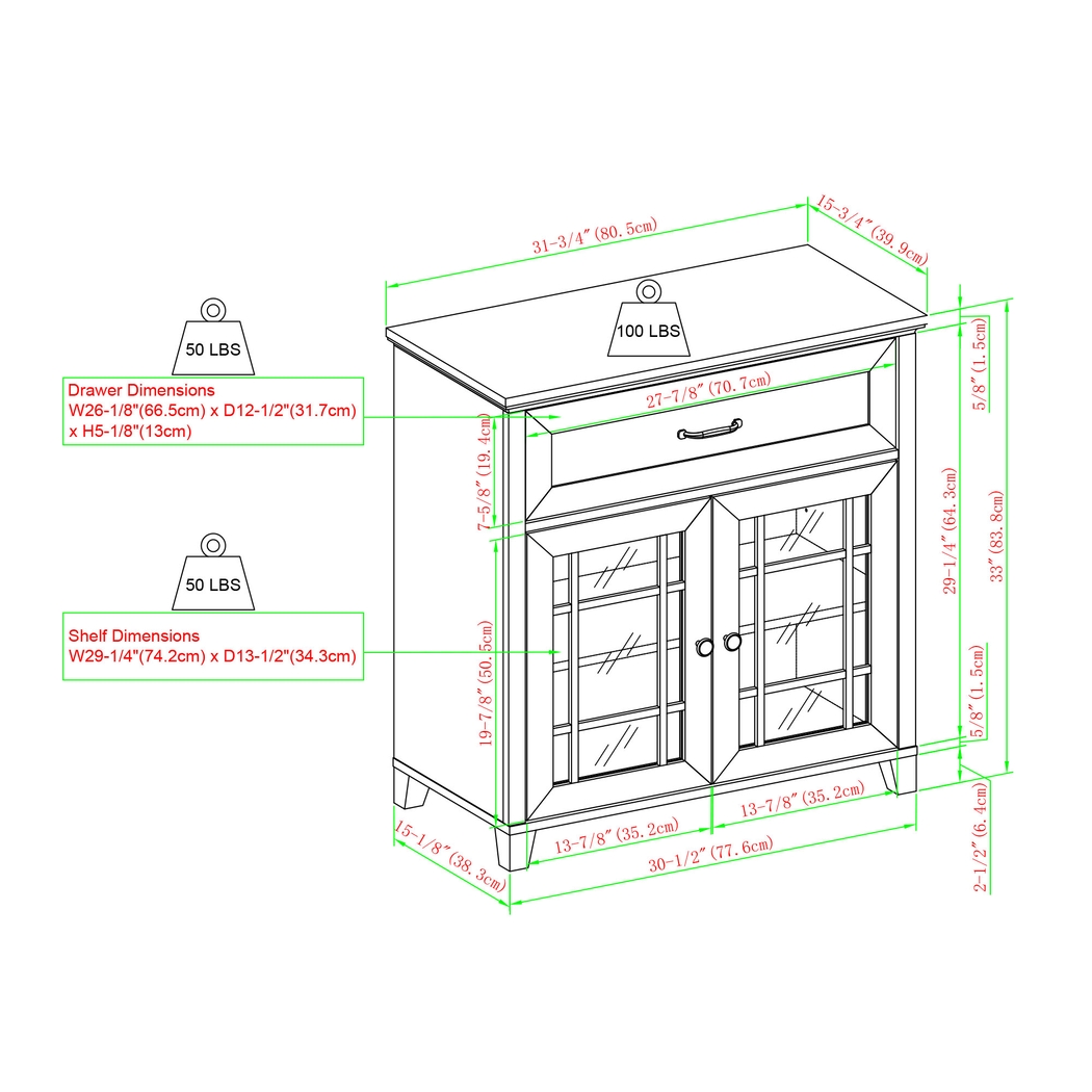 Alsatia White Accent Cabinet - Thumbnail - Image 8