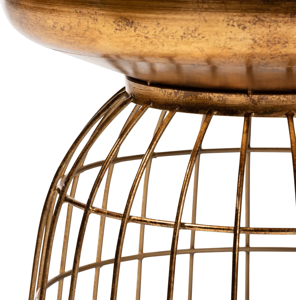 Alsen Gold Accent Table - Thumbnail - Image 3