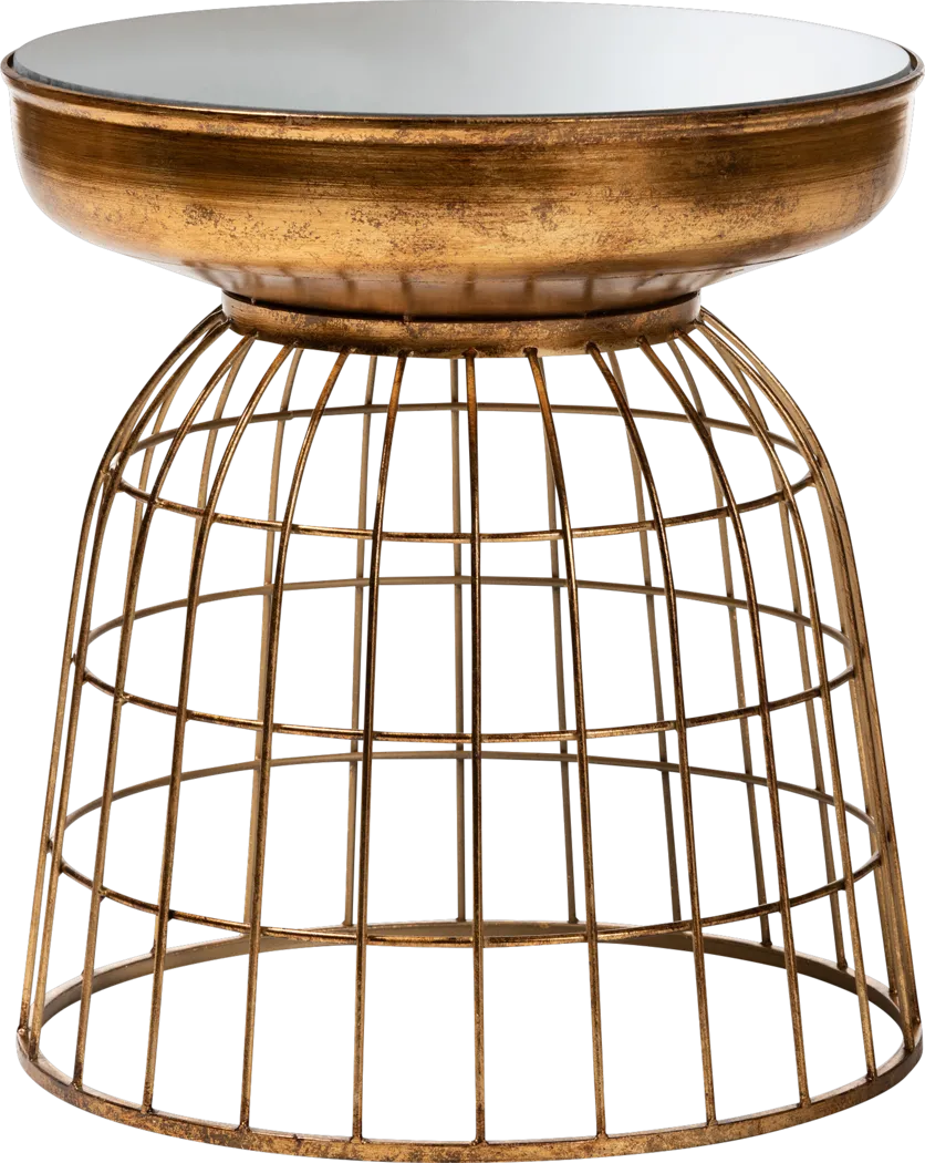 Alsen Gold Accent Table - Thumbnail - Image 1