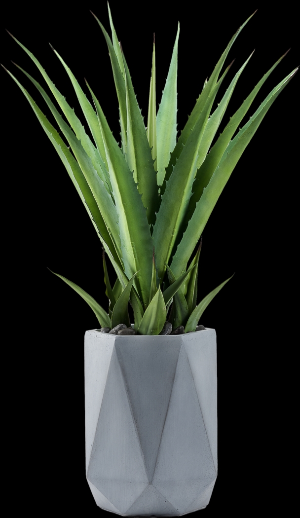 Altera Green 42 in. Artificial Succulent in Gray Planter - Thumbnail - Image 1