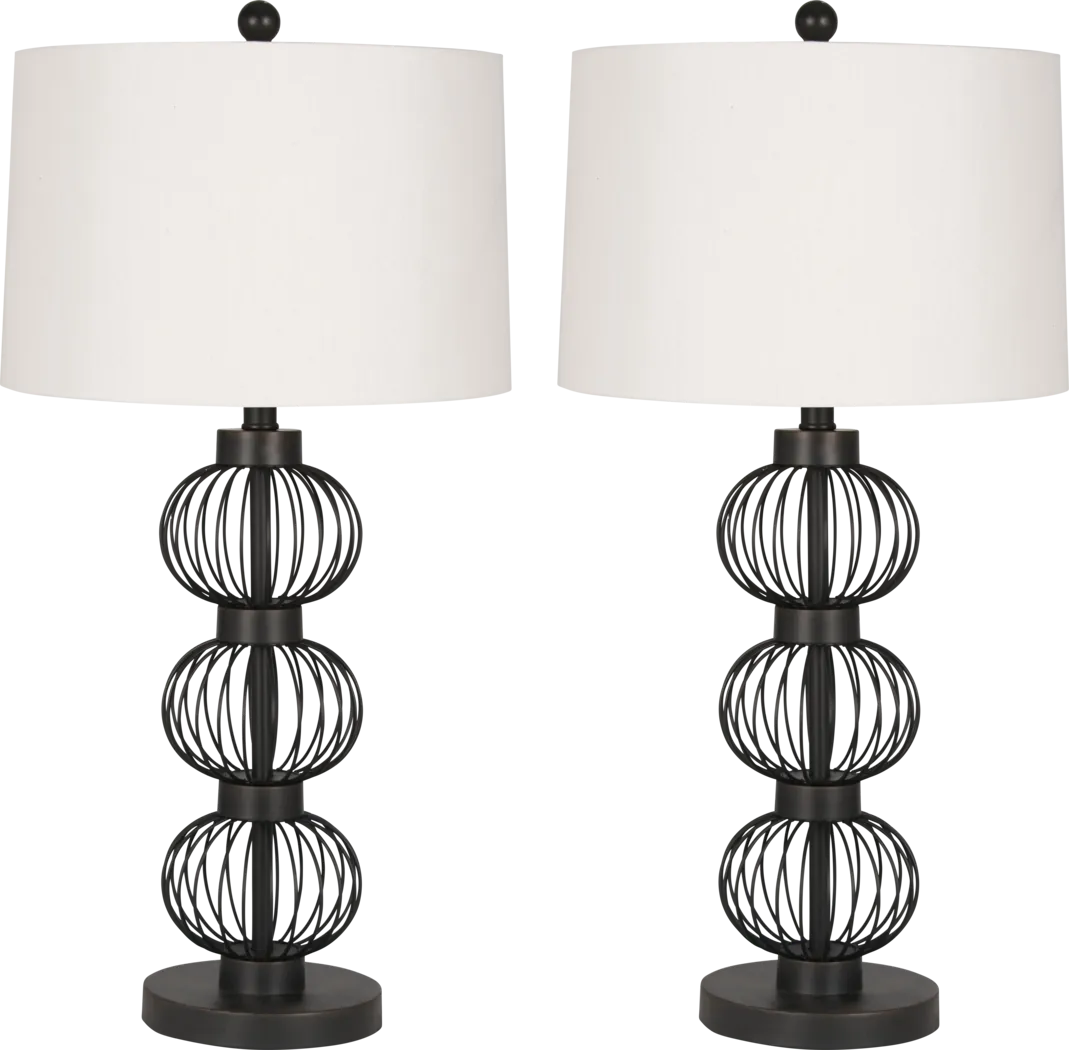 Alteza Place Black Lamp, Set of 2 - Thumbnail - Image 1