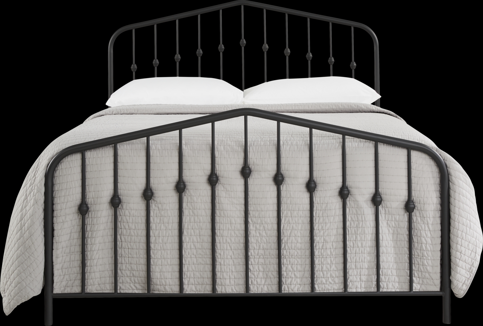 Althea Black King Metal Bed - Thumbnail - Image 2