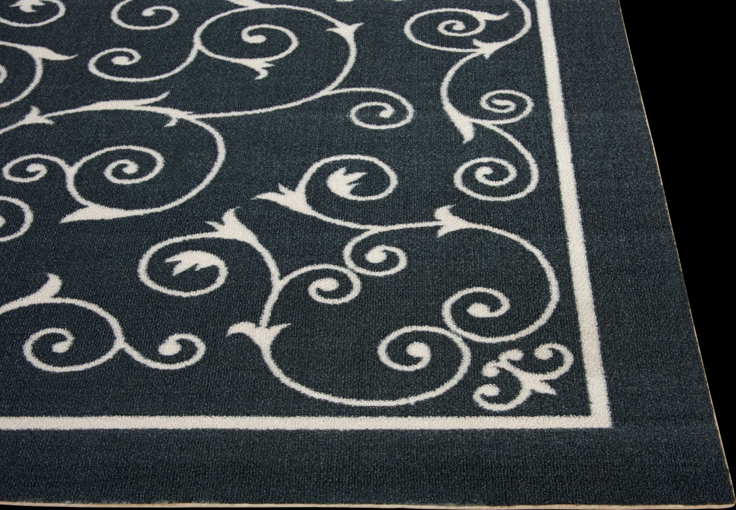 Althera Black 5' x 8' Indoor/Outdoor Rug - Thumbnail - Image 4
