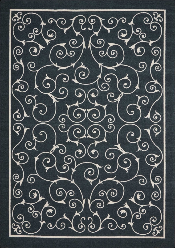 Althera Black 8' x 11' Indoor/Outdoor Rug - Thumbnail - Image 1