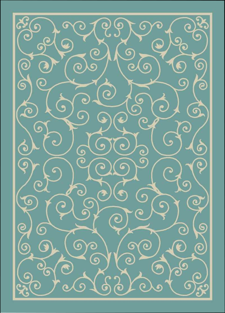 Althera Light Blue 5' x 8' Indoor/Outdoor Rug - Thumbnail - Image 1
