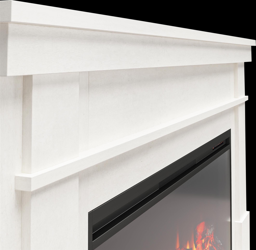 Altilde White 64 in. Console with Electric Fireplace - Thumbnail - Image 8