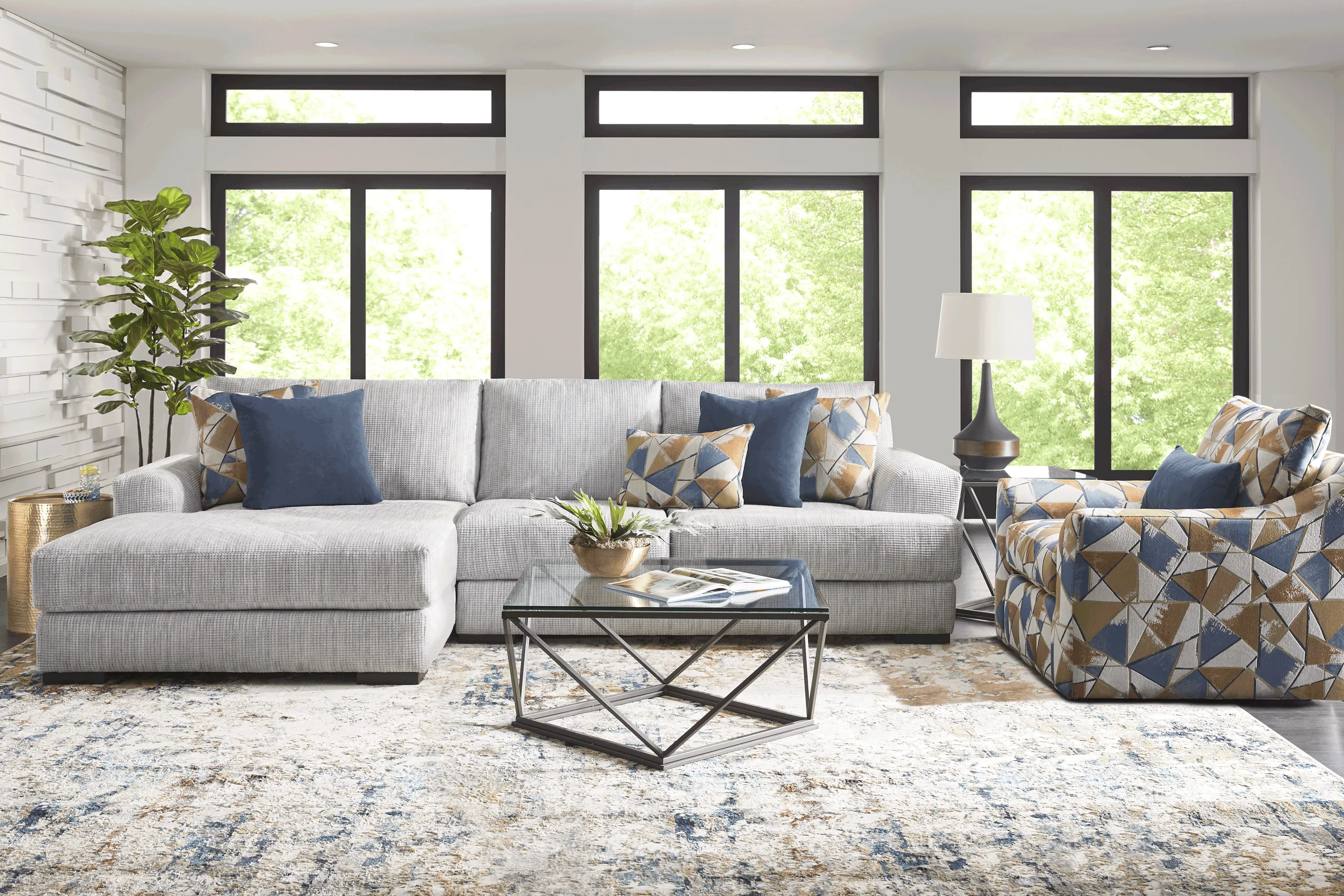 Altona Hills Silver 2 Pc Sectional - Thumbnail - Image 2