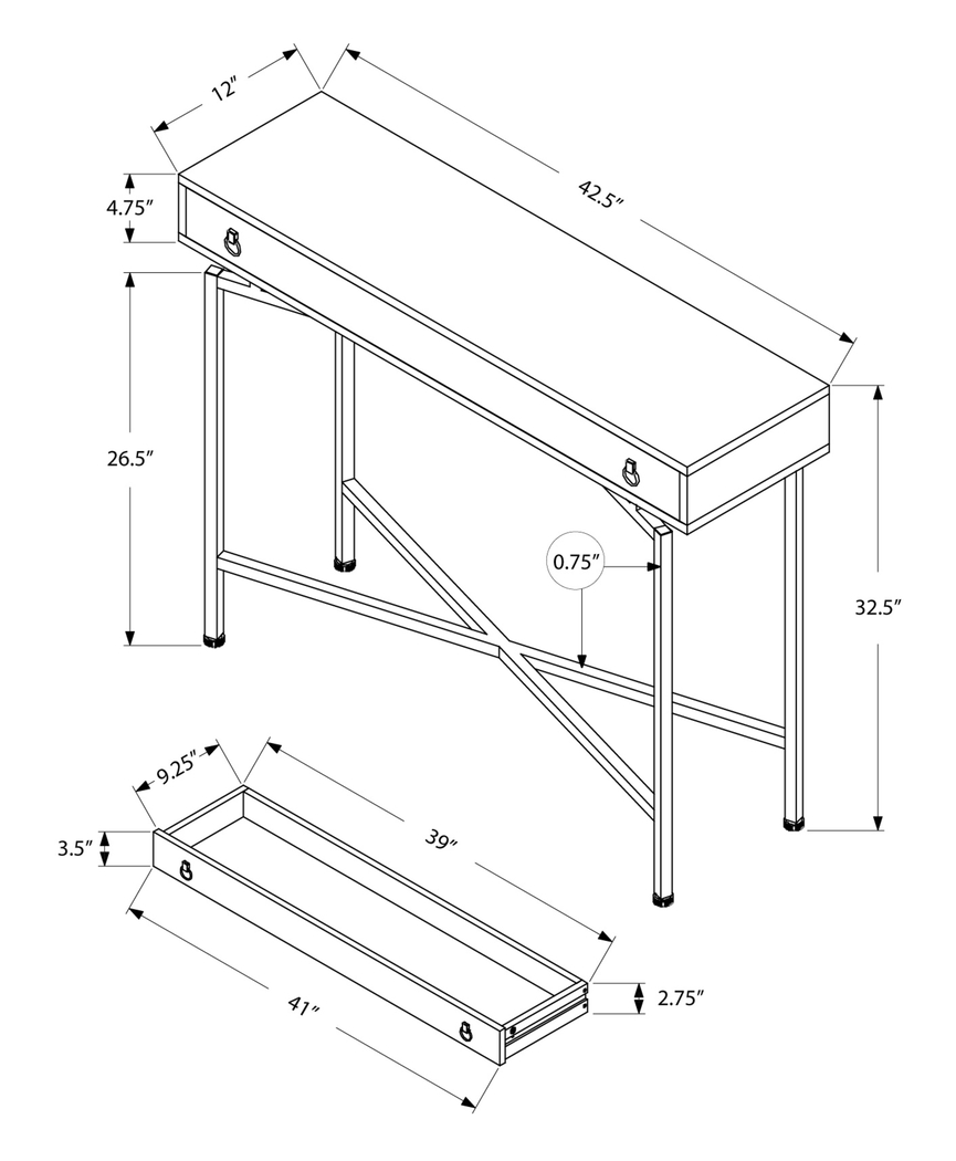Altondale Brown Sofa Table - Thumbnail - Image 4