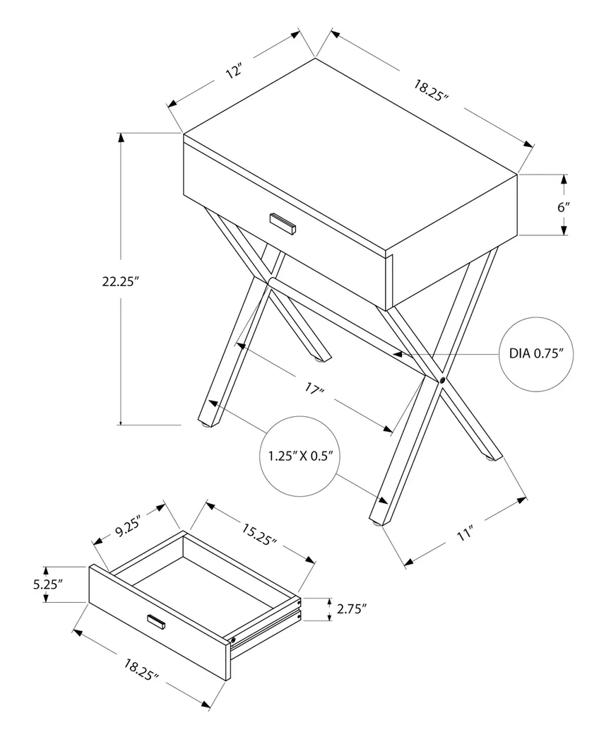 Altondale Gray End Table - Thumbnail - Image 4