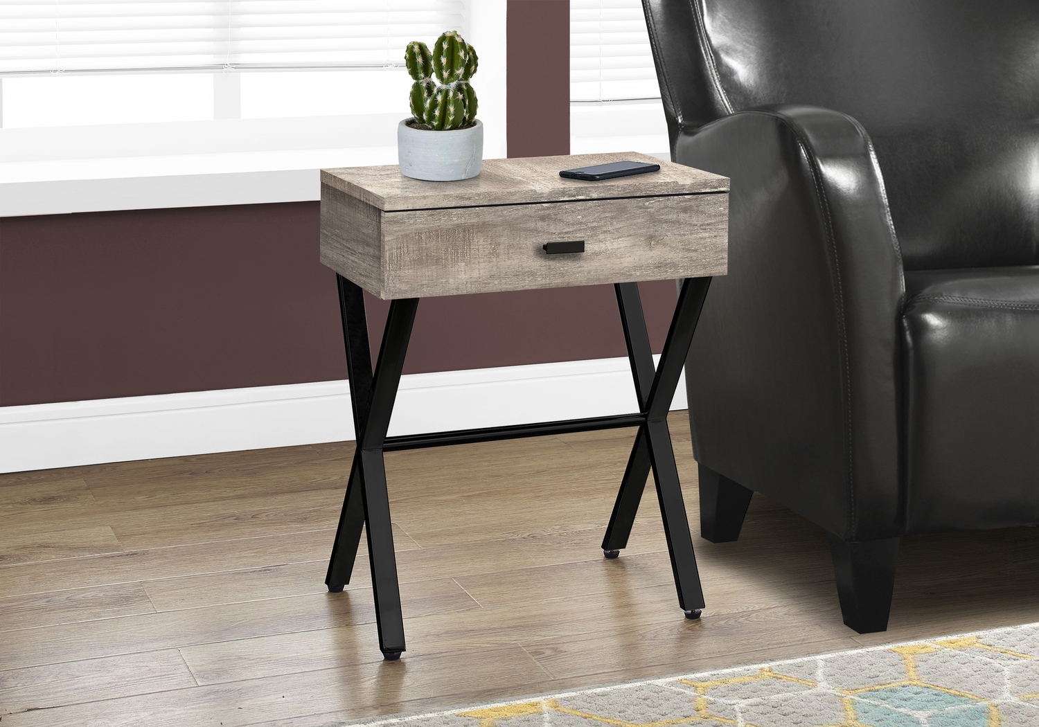 Altondale Taupe End Table - Thumbnail - Image 2