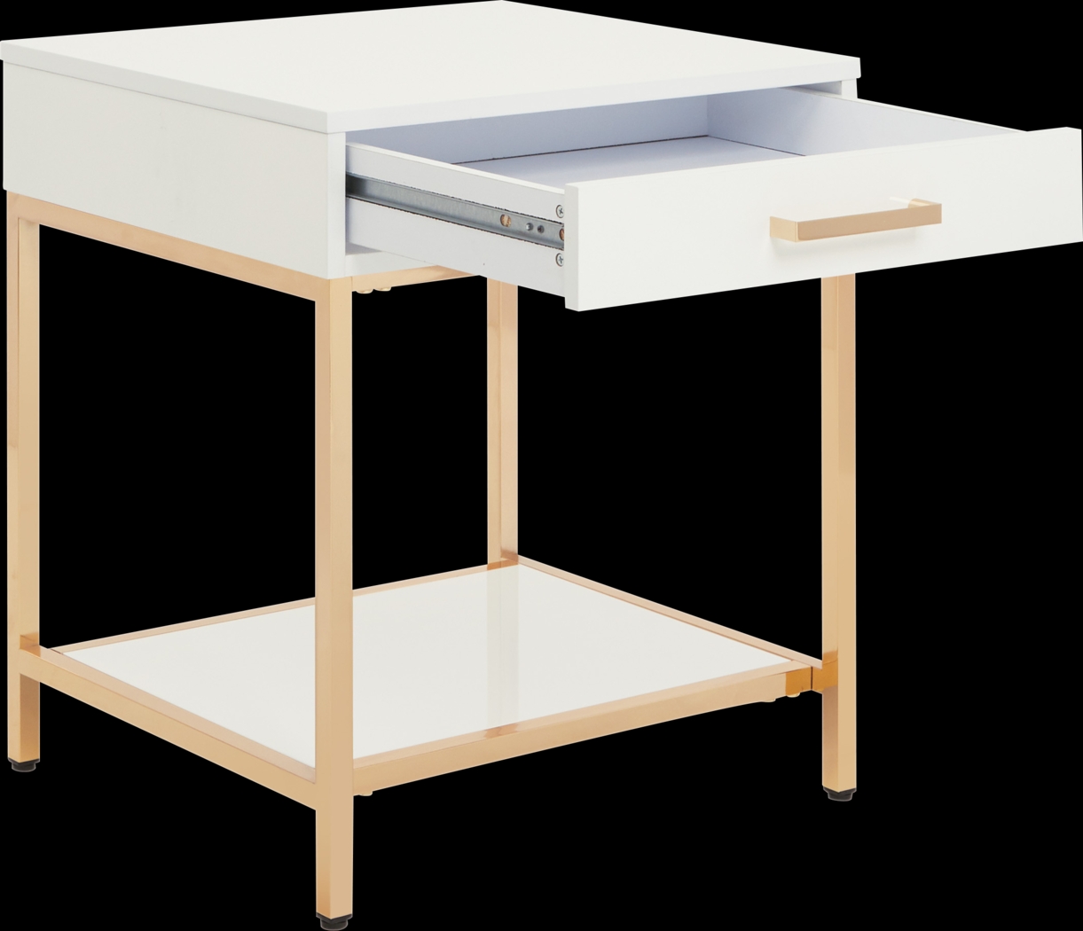 Altrissa White End Table - Thumbnail - Image 4
