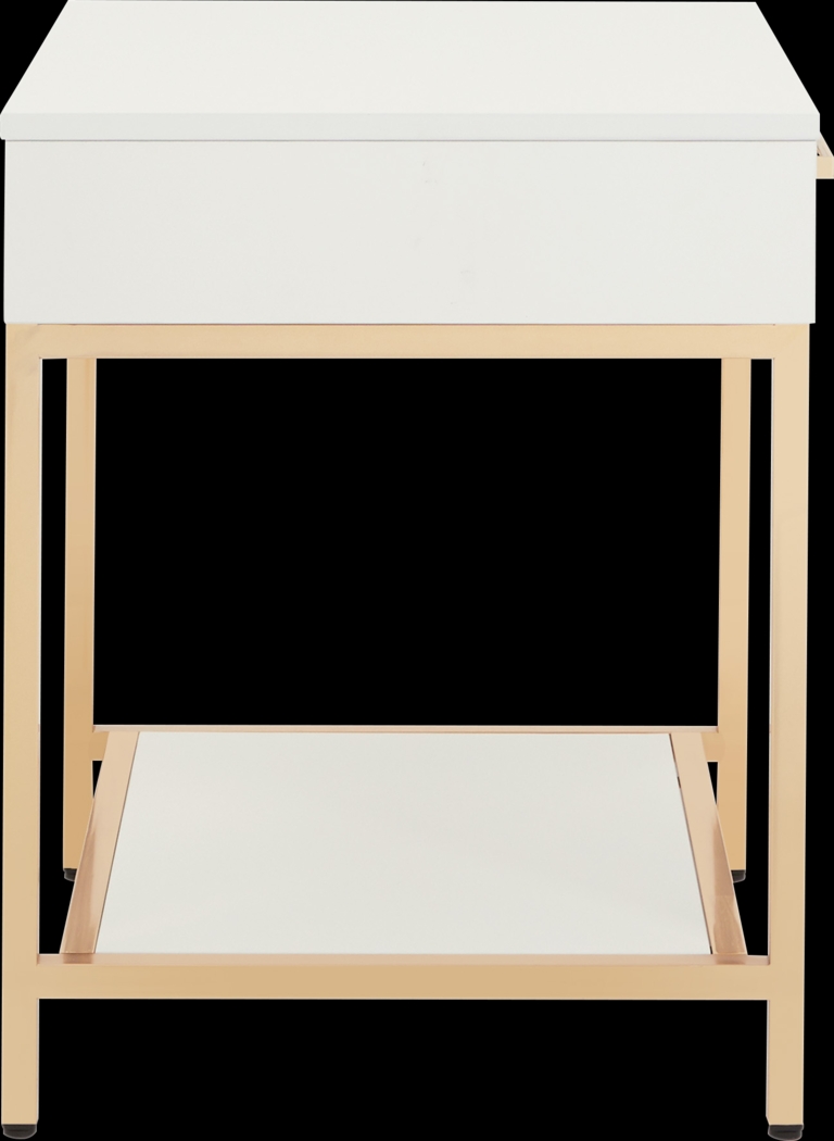 Altrissa White End Table - Thumbnail - Image 5