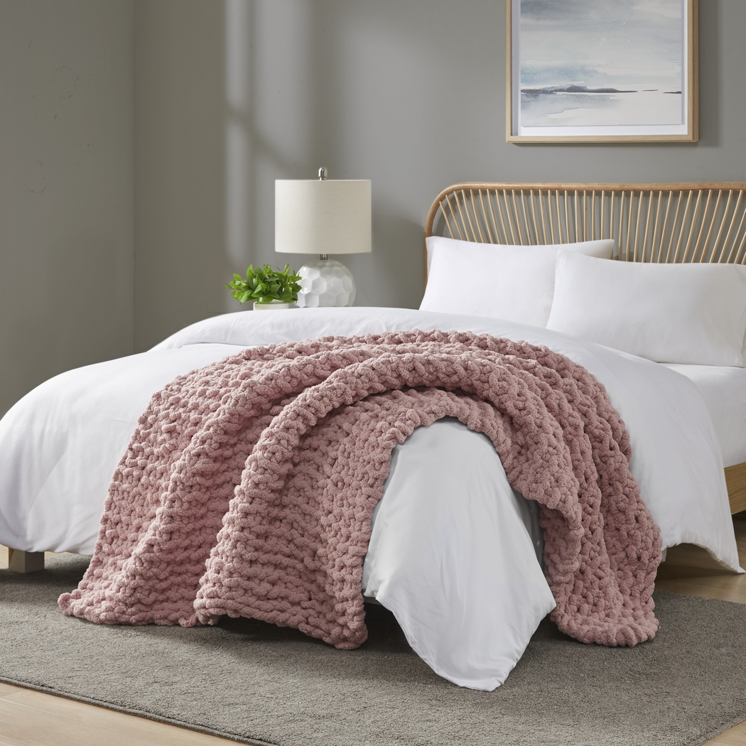 Altstatten Blush Throw Blanket - Thumbnail - Image 2