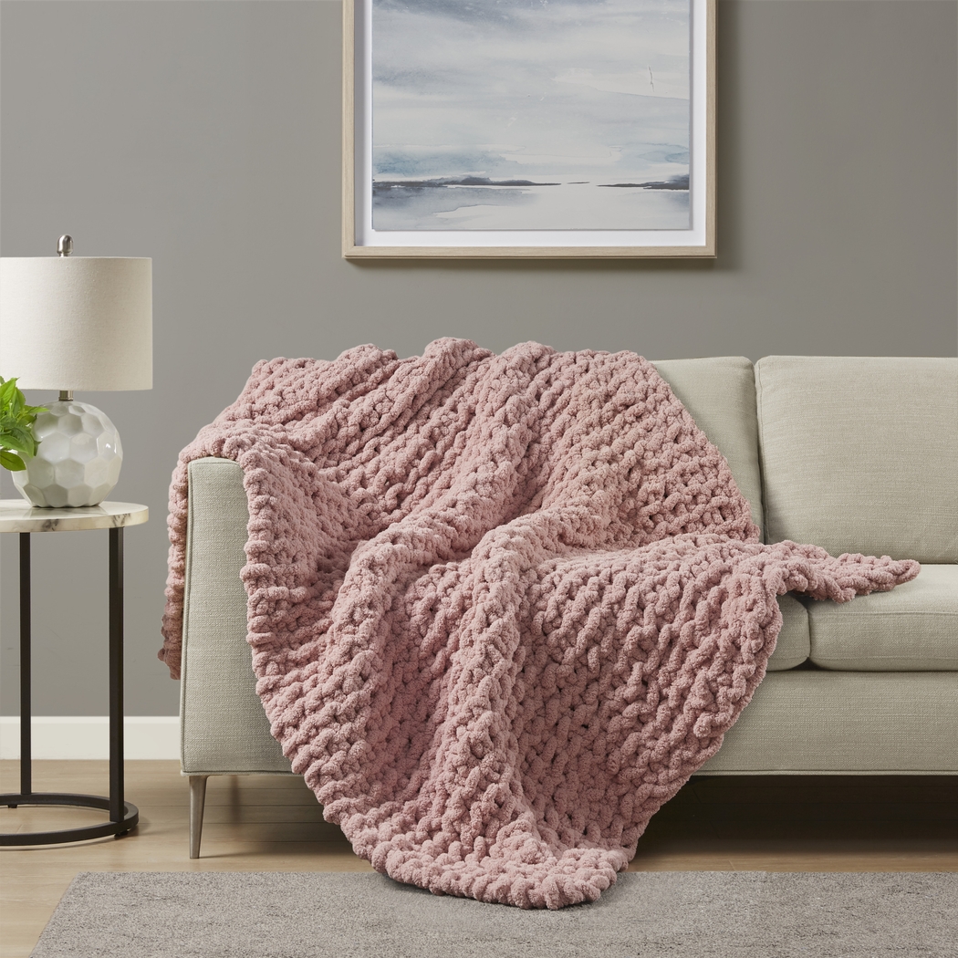 Altstatten Blush Throw Blanket - Thumbnail - Image 1