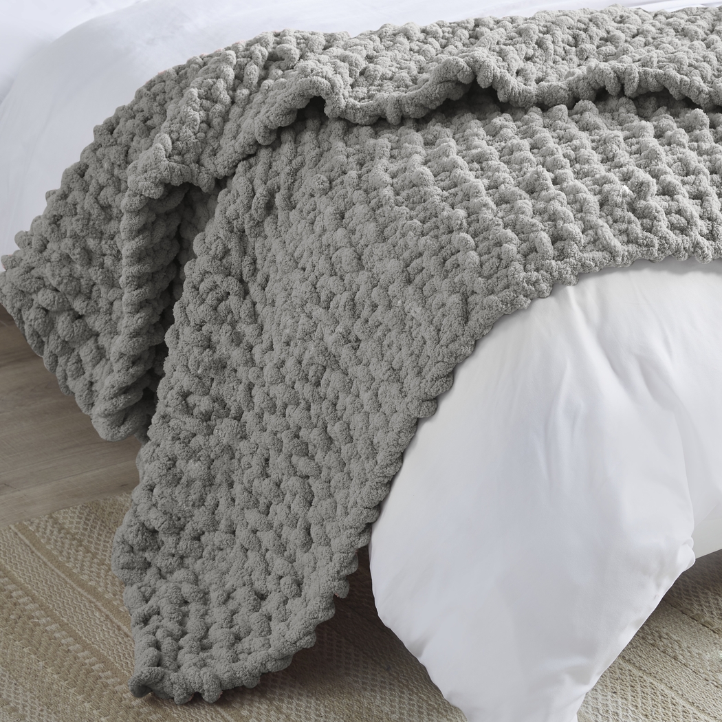 Altstatten Gray Throw Blanket - Thumbnail - Image 3