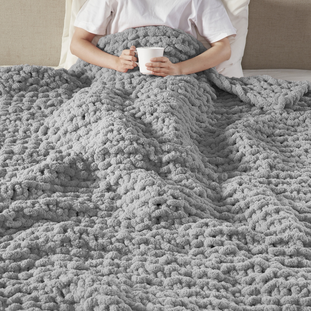 Altstatten Gray Throw Blanket - Thumbnail - Image 6