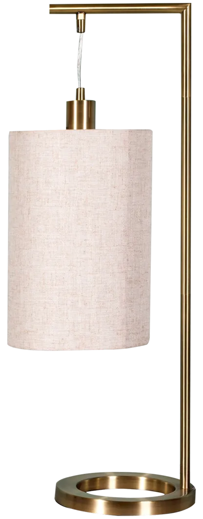 brass table lamp