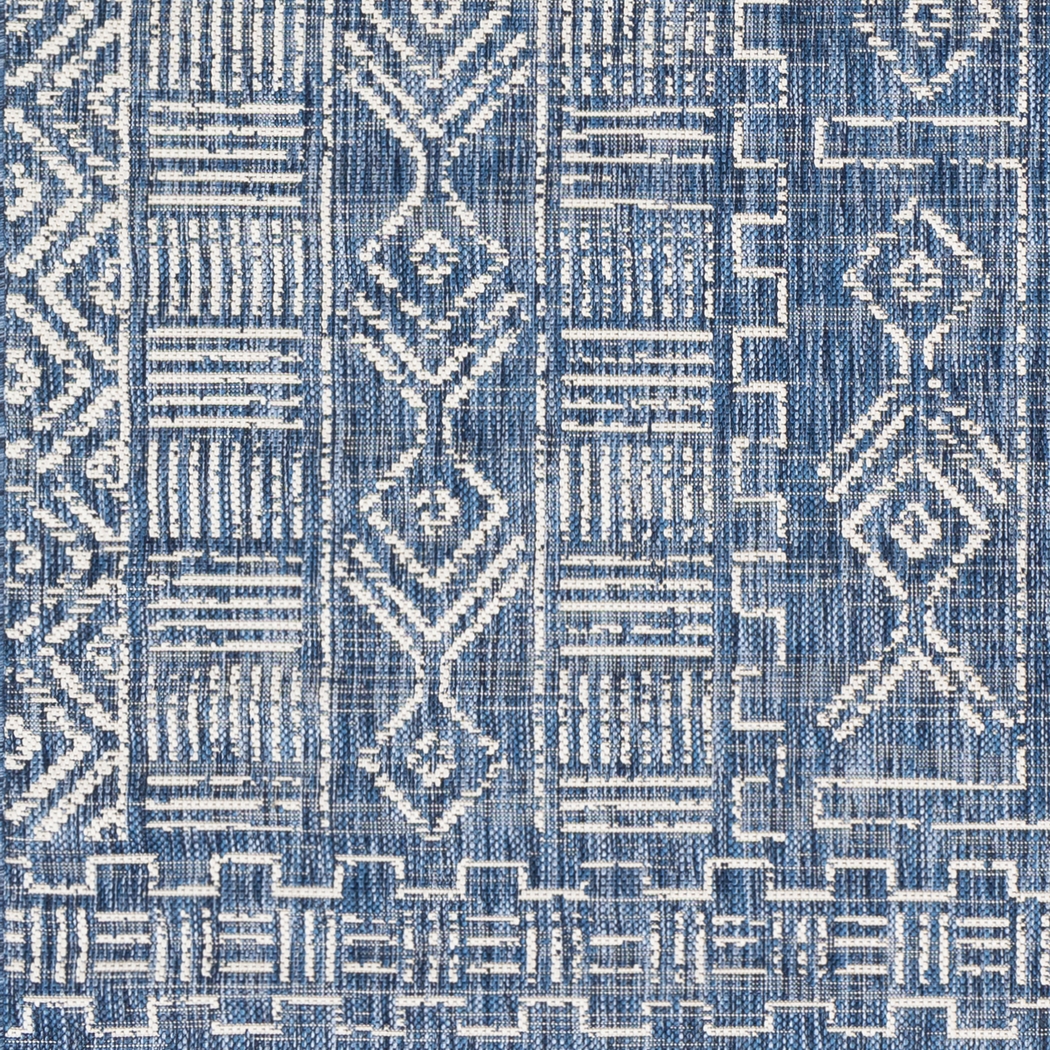 Alturas Blue 6'7 x 9' Indoor/Outdoor Rug - Thumbnail - Image 7