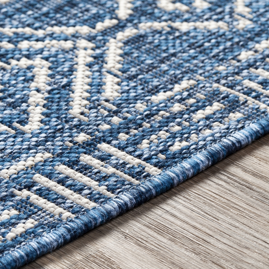 Alturas Blue 6'7 x 9' Indoor/Outdoor Rug - Thumbnail - Image 8