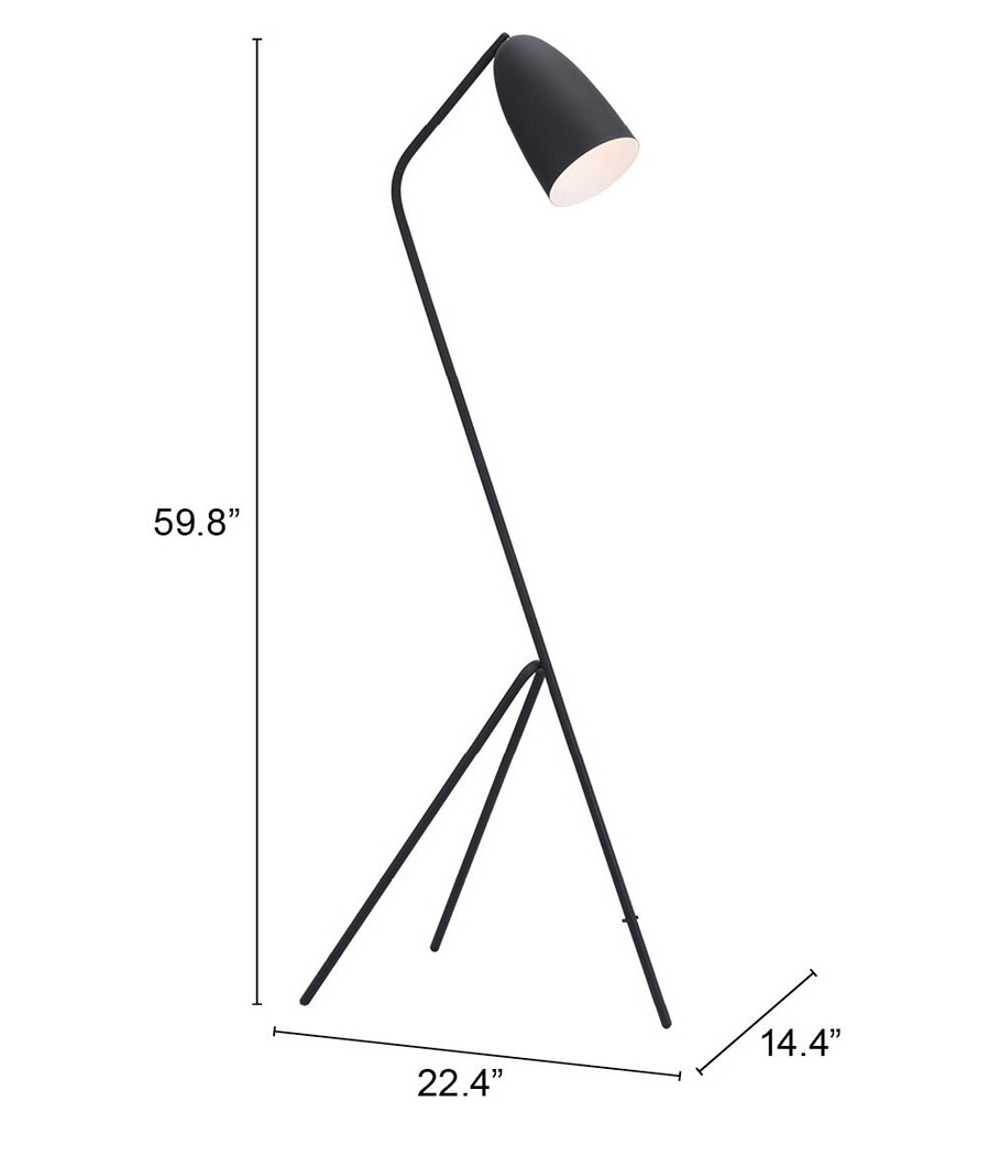 Alturista Black Floor Lamp - Thumbnail - Image 8