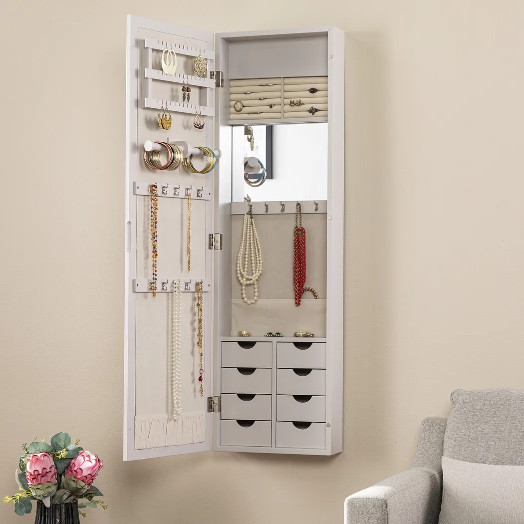 Alumore Gray Jewelry Armoire - Image 8