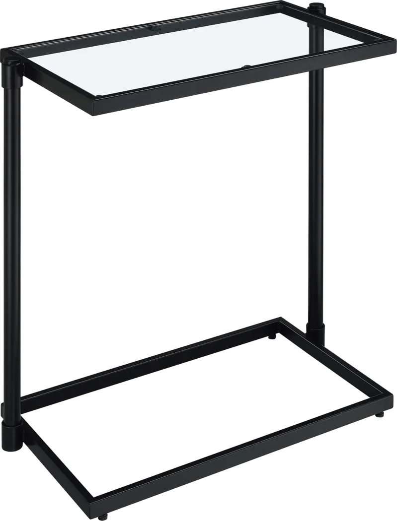 Alva Black Chairside Table - Thumbnail - Image 2