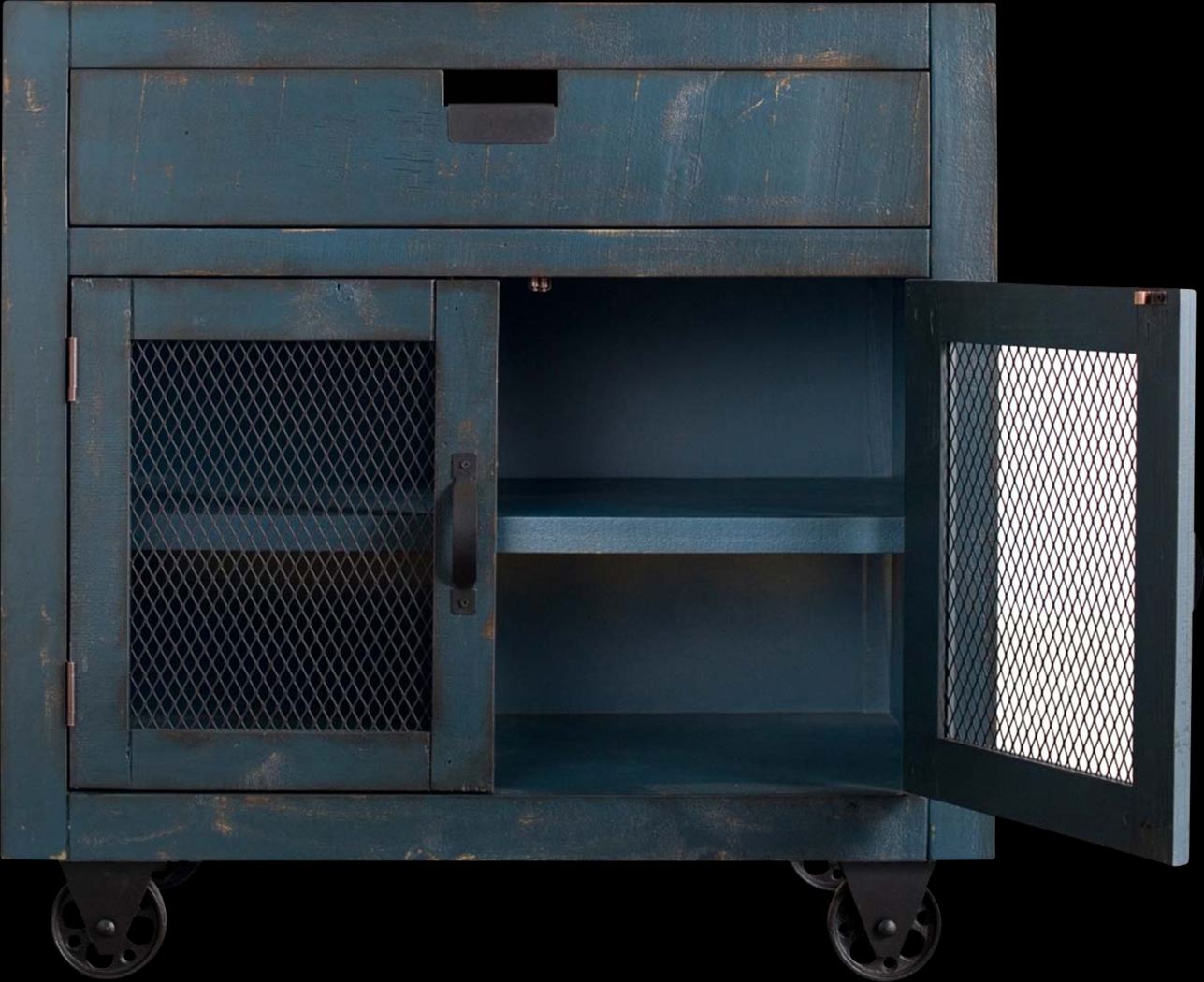 Alvamar Blue Accent Cabinet - Thumbnail - Image 2