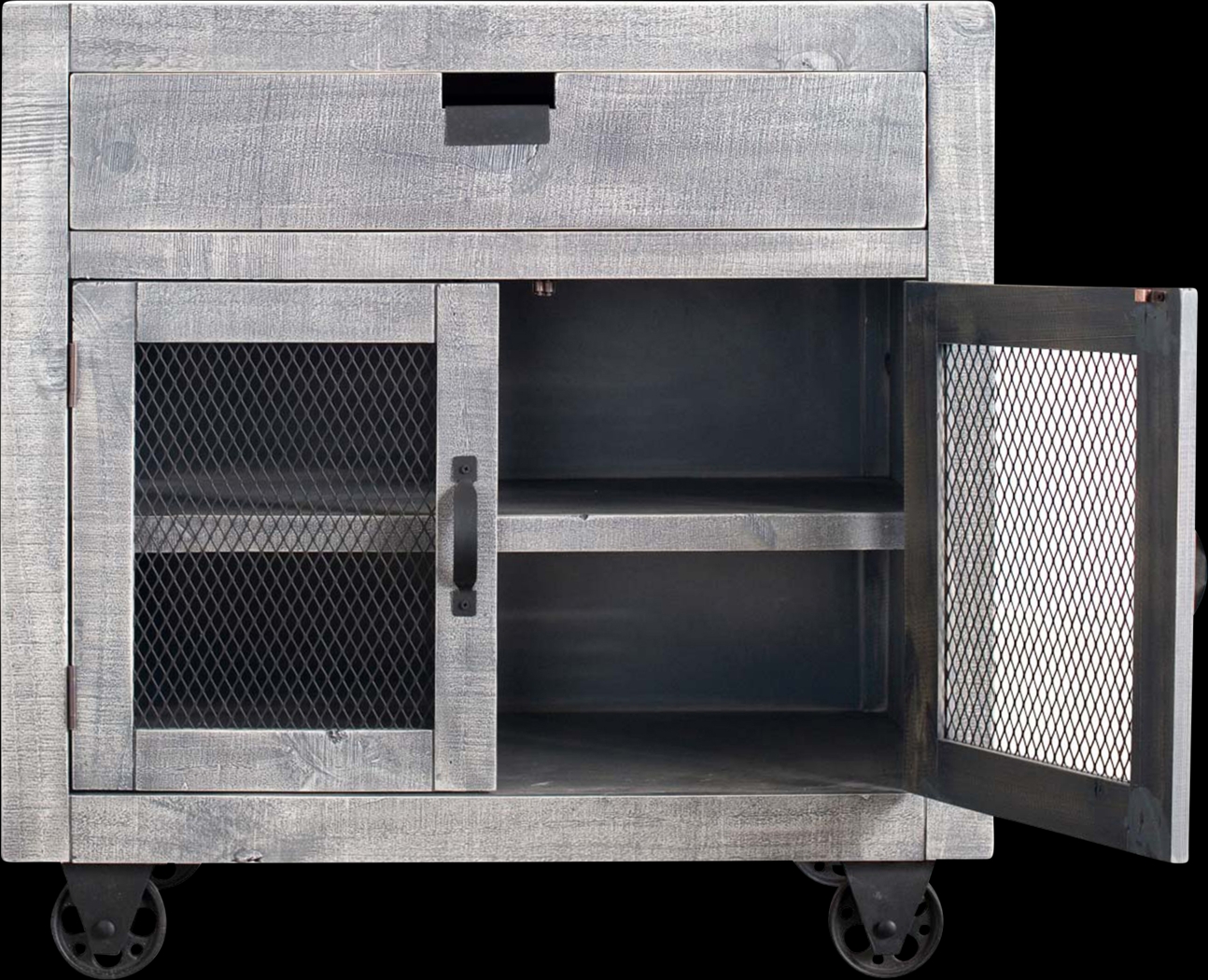Alvamar Gray Accent Cabinet - Thumbnail - Image 2