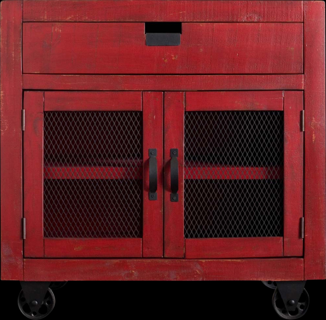 Alvamar Red Accent Cabinet - Thumbnail - Image 3