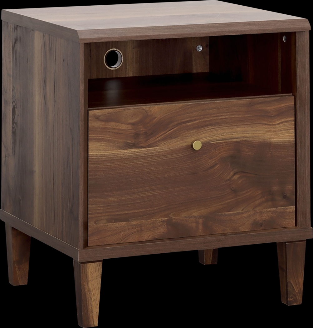 Alvaniece Brown Nightstand - Thumbnail - Image 1