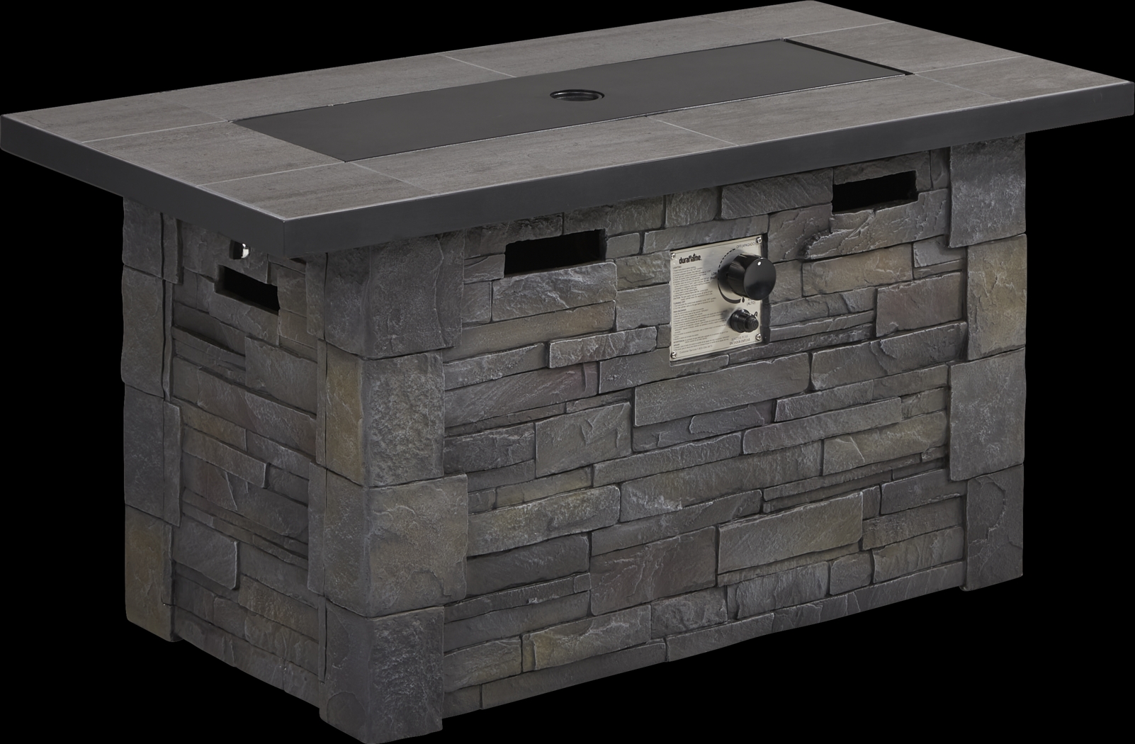 Alvarado Dark Gray Outdoor Fire Pit - Thumbnail - Image 2