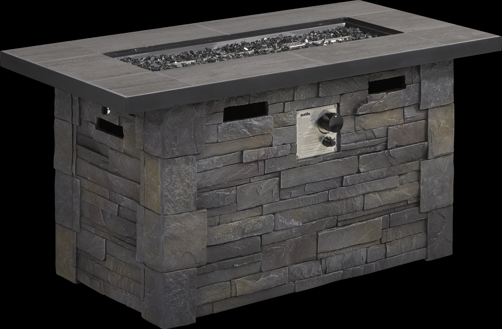 Alvarado Dark Gray Outdoor Fire Pit - Thumbnail - Image 3