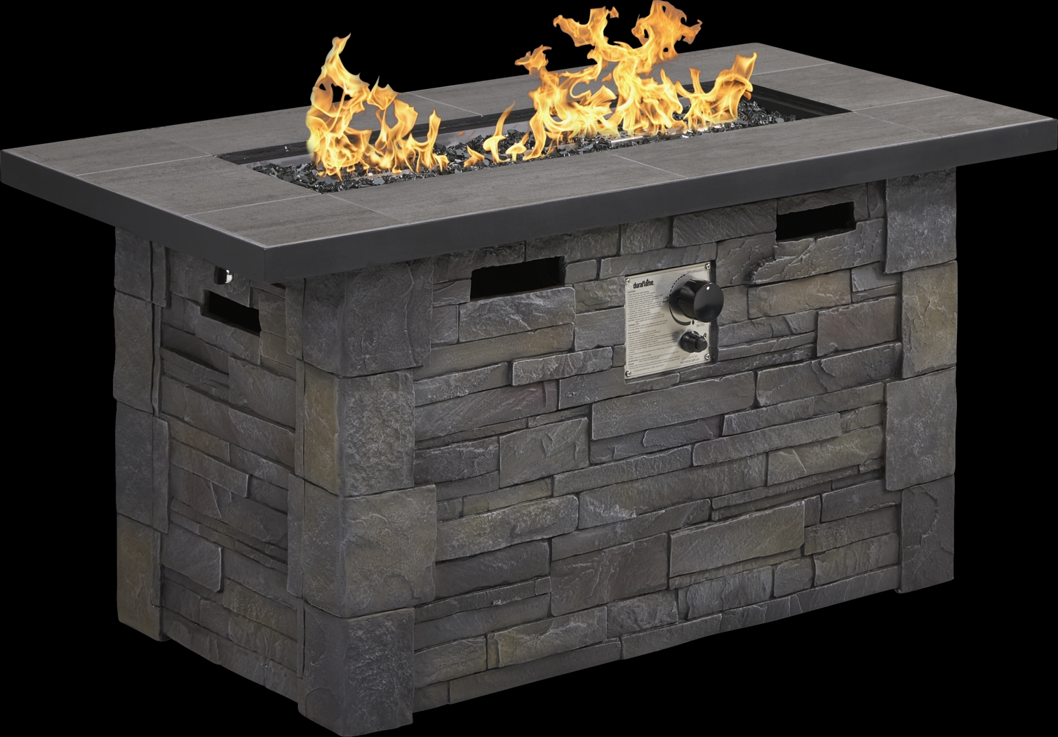 Alvarado Dark Gray Outdoor Fire Pit - Thumbnail - Image 1
