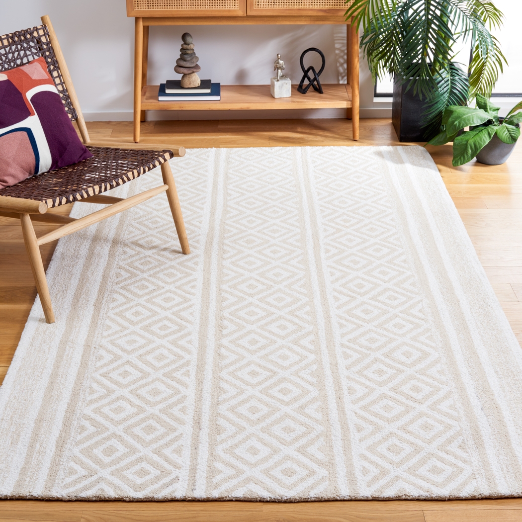 Alve Ivory/Beige 5' x 8' Rug - Thumbnail - Image 2