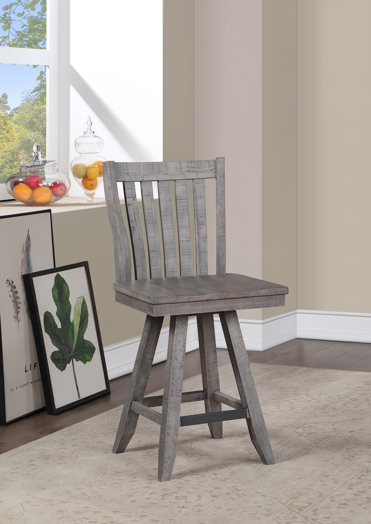 Alvernoridge Gray Counter Stool - Thumbnail - Image 2